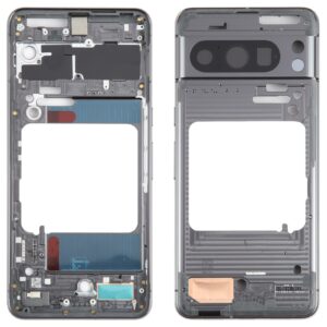 For Google Pixel 8 Pro Original Front Housing LCD Frame Bezel Plate (Black)