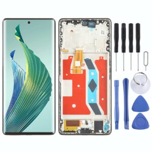 For Honor Magic5 Lite Original LCD Screen Digitizer Full Assembly with Frame (Black)