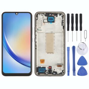 For Samsung Galaxy A34 5G SM-A346B OLED LCD Screen Digitizer Full Assembly with Frame