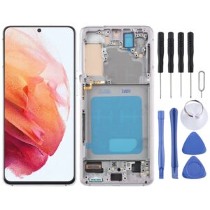 For Samsung Galaxy S21 5G SM-G991 TFT LCD Screen Digitizer Full Assembly with Frame (Silver)