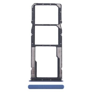 For Xiaomi Poco M4 Pro SIM Card Tray + SIM Card Tray + Micro SD Card Tray (Dark Blue)