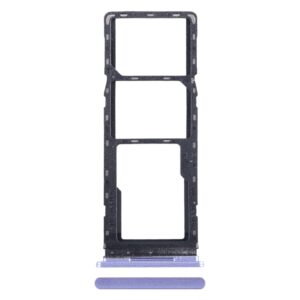 For Tecno Spark Go 2022 SIM Card Tray + SIM Card Tray + Micro SD Card Tray (Purple)