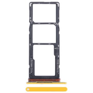 For Tecno Pop 7 BF6 SIM Card Tray + SIM Card Tray + Micro SD Card Tray (Orange)