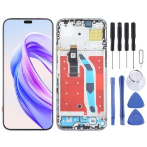 For Honor X50i+ Original LCD Screen Digitizer Full Assembly with Frame (Silver)