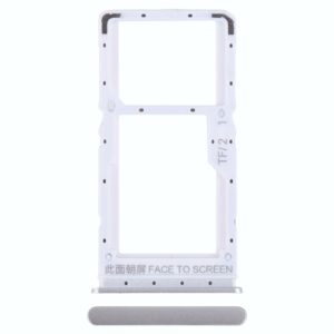 For Xiaomi Redmi Note 12 5G SIM Card Tray + SIM / Micro SD Card Tray (Silver)