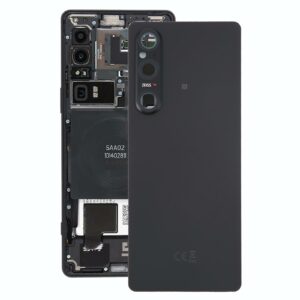 For Sony Xperia 1 V Original Battery Back Cover with Camera Lens Cover(Black)