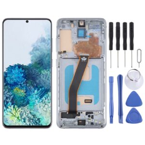 For Samsung Galaxy S20 SM-G980 TFT LCD Screen Digitizer Full Assembly with Frame