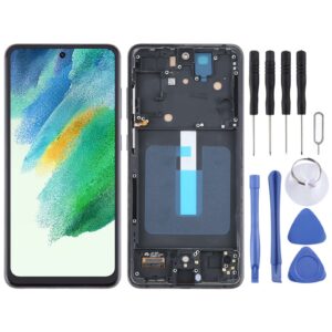 For Samsung Galaxy S21 FE 5G SM-G990B TFT Material LCD Screen Digitizer Full Assembly with Frame, Not Supporting Fingerprint Identification (Black)