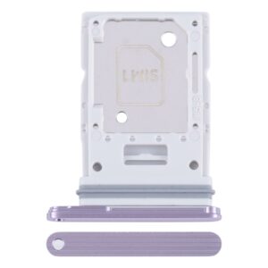 For Samsung Galaxy A55 SM-A556B Original SIM Card Tray + SIM / Micro SD Card Tray (Purple)