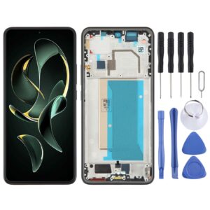 For Xiaomi 13T Pro Original AMOLED Material LCD Screen Digitizer Full Assembly with Frame (Black)