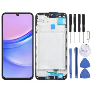 For Samsung Galaxy A15 4G SM-A155F 6.43inch OLED LCD Screen for Digitizer Full Assembly with Frame