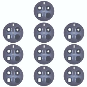 For Realme 12 Pro+ 10pcs Original Back Camera Lens (Black)