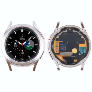 Original LCD Screen Digitizer Full Assembly with Frame for Samsung Galaxy Watch4 Classic 42mm SM-R880/R885 (Silver)