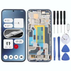 For Nothing Phone (2A) A142 5G Original AMOLED LCD Screen Digitizer Full Assembly with Frame (Blue)