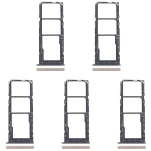 For Infinix Smart 8 Plus X6526 5pcs SIM Card Tray + SIM Card Tray + Micro SD Card Tray (Gold)