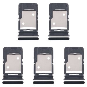 For Infinix Note 30 X6833B 5pcs SIM Card Tray + SIM Card Tray + Micro SD Card Tray (Black)
