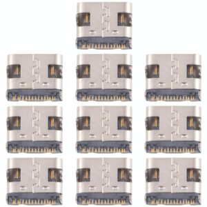 10pcs Original 12 Pin Charging Port Connector, Model:Dual-row Contact Pins