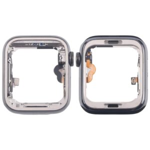 For Apple Watch Series 5 40mm LTE Graphite Steel Middle Frame Bezel Plate with Crown Spin Axis Flex Cable
