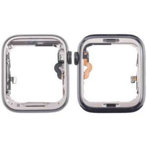 For Apple Watch Series 4 40mm LTE Graphite Steel Middle Frame Bezel Plate with Crown Spin Axis Flex Cable