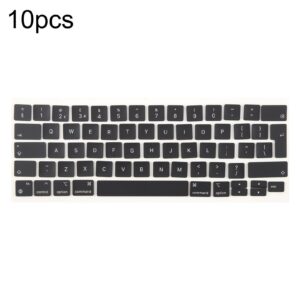 For MacBook A2251 A2289 A2238 A2338 10pcs UK Big Enter Version Keycaps, Language:English