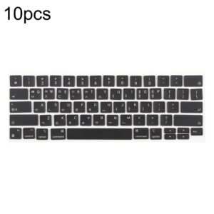 For MacBook A2251 A2289 A2238 A2338 10pcs US Small Enter Version Keycaps, Language:Korean