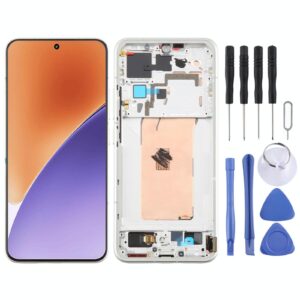 For Xiaomi 15 AMOLED Original LCD Screen Digitizer Full Assembly with Frame (Matte Silver)