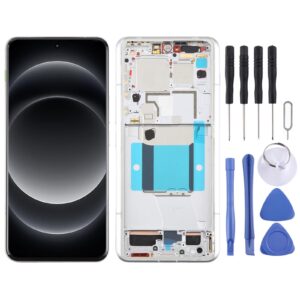 For Xiaomi 14 Ultra AMOLED Original LCD Screen Digitizer Full Assembly with Frame (Silver)