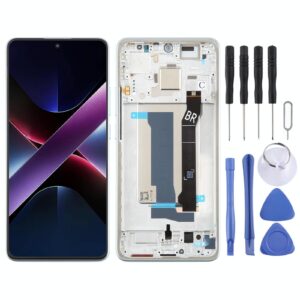 For Xiaomi Poco X7 Pro AMOLED Original LCD Screen Digitizer Full Assembly with Frame (Blue)