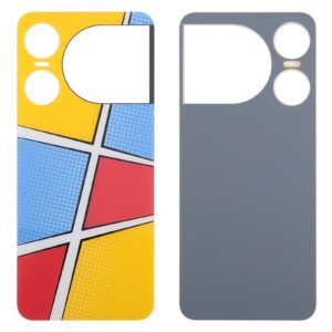 For ZTE nubia Music 2 Glass Battery Back Cover with Adhesive(Yellow)