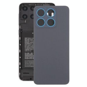For ZTE Blade A55 Z2450 Plastic Back Cover with Camera Lens Cover(Black)