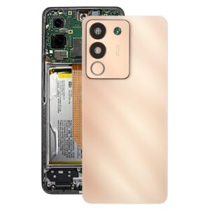 For vivo V29e Back Cover with Camera Lens Cover(Pink)