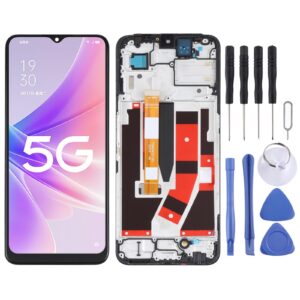 LCD Screen and Digitizer Full Assembly with Frame For OPPO A57 5G