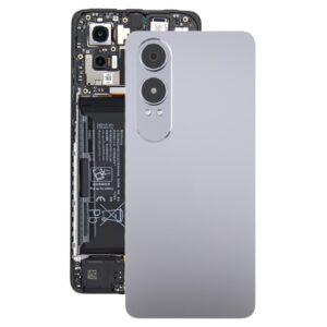 For OnePlus Nord CE4 Lite Plastic Back Cover with Camera Lens Cover(Silver)