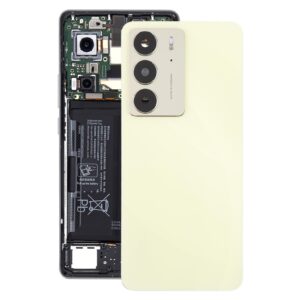 For Realme C75 4G Original Back Cover with Camera Lens Cover(Yellow)