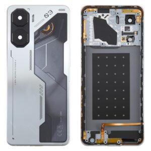 For ZTE nubia Neo 3 Plastic Battery Back Cover with Middle Frame / Camera Lens Cover(Silver)