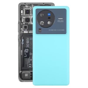 For vivo X80 Pro Battery Back Cover with Camera Lens Cover(Blue)