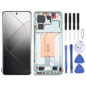 For Xiaomi 14 Pro AMOLED Original LCD Screen Digitizer Full Assembly with Frame (Green)