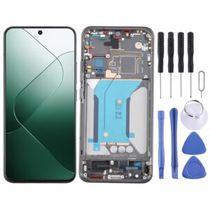 For Xiaomi 14 AMOLED Original LCD Screen Digitizer Full Assembly with Frame (Black)