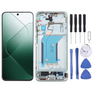 For Xiaomi 14 AMOLED Original LCD Screen Digitizer Full Assembly with Frame (Green)