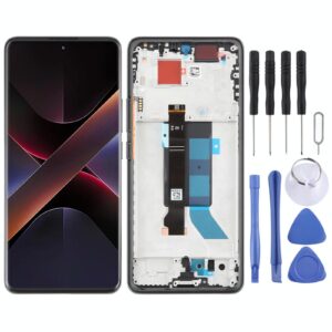 For Xiaomi Poco X7 5G AMOLED Original LCD Screen Digitizer Full Assembly with Frame (Black)