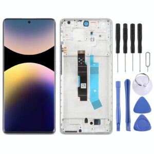 For Xiaomi Redmi Note 14 Pro 4G AMOLED Original LCD Screen Digitizer Full Assembly with Frame (Purple)