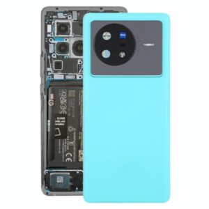 For vivo X80 Battery Back Cover with Camera Lens Cover(Blue)