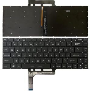 US Version Laptop Keyboard with Backlight for MSI GS65 / GS65VR / MS-16Q2 / Stealth 8SE /8SF / 8SG /Thin 8RE / Thin 8RF