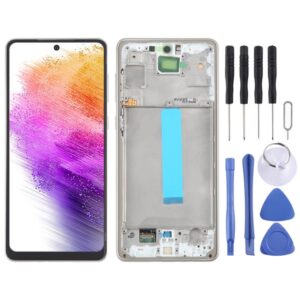 For Samsung Galaxy A73 5G SM-A736B OLED LCD Screen Digitizer Full Assembly with Frame