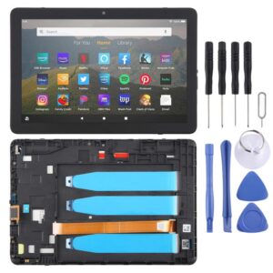 For Amazon Kindle Fire HD 8 12th Gen 2022 R2SP8T LCD Screen Digitizer Full Assembly with Frame