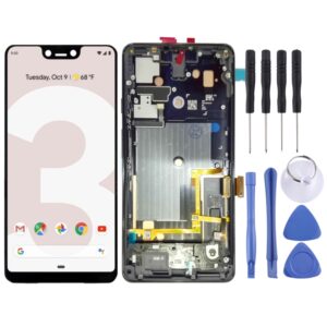 LCD Screen and Digitizer Full Assembly with Frame for Google Pixel 3 XL