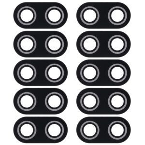 10 PCS Back Camera Lens Cover for Asus ZenFone Max Plus(M1) X018DC Pegasus 4s ZB570TL 5.7 inch (Black)