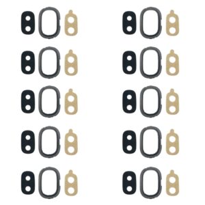 For Galaxy J4, J400F/DS, J400G/DS 10pcs Back Camera Bezel with Lens Cover & Adhesive