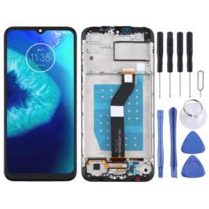 LCD Screen and Digitizer Full Assembly With Frame for Motorola Moto G8 Power Lite