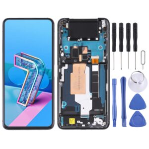 90Hz AMOLED Material LCD Screen and Digitizer Full Assembly with Frame for Asus Zenfone 7 Pro / Zenfone 7 ZS670KS ZS671KS